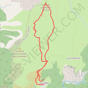 Itinéraire Lancheton, distance, dénivelé, altitude, carte, profil, trace GPS