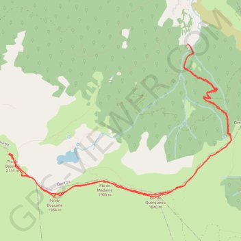 Itinéraire Pic du bassibié depuis Gourbit, distance, dénivelé, altitude, carte, profil, trace GPS