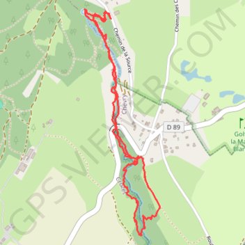 Itinéraire Sources de l'Allondon, distance, dénivelé, altitude, carte, profil, trace GPS