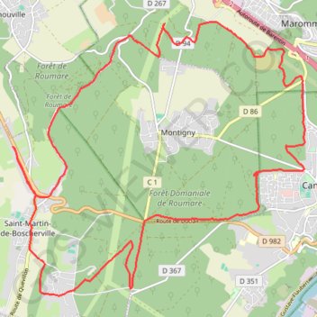 Itinéraire Autour de Montigny, distance, dénivelé, altitude, carte, profil, trace GPS