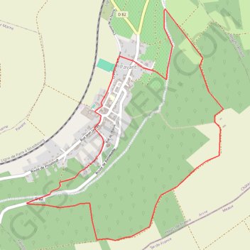 Itinéraire La tour aux pigeons, distance, dénivelé, altitude, carte, profil, trace GPS
