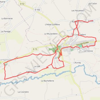 Itinéraire 10km, distance, dénivelé, altitude, carte, profil, trace GPS