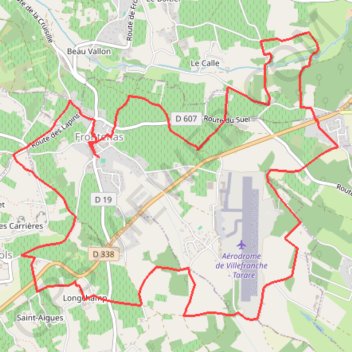 Itinéraire Pays Beaujolais - Pierres Dorées - Frontenas, distance, dénivelé, altitude, carte, profil, trace GPS