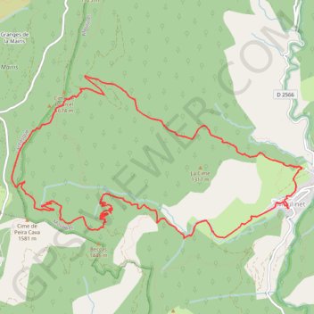 Itinéraire Baisse de Peïra Cava, distance, dénivelé, altitude, carte, profil, trace GPS
