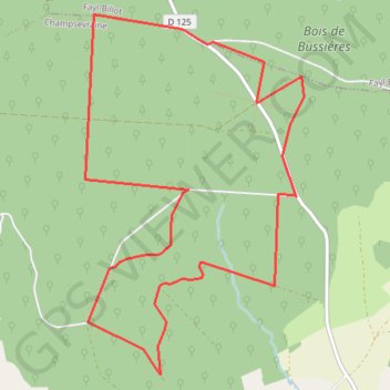 Itinéraire Corgirnon - le champ severaine, distance, dénivelé, altitude, carte, profil, trace GPS