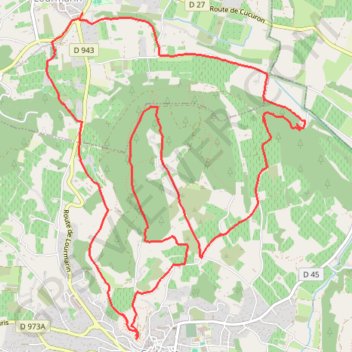 Itinéraire Lourmarin-Cadenet par les Gardis, distance, dénivelé, altitude, carte, profil, trace GPS