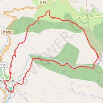 Itinéraire Montferrat - Notre Dame de Beauvoir, distance, dénivelé, altitude, carte, profil, trace GPS
