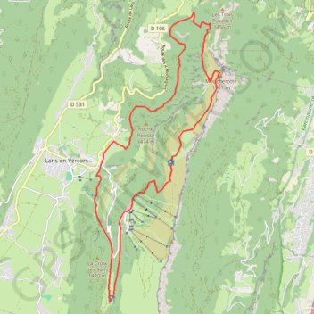 Itinéraire Le moucherotte, distance, dénivelé, altitude, carte, profil, trace GPS