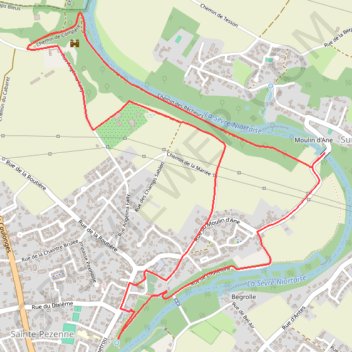 Itinéraire Niort - Les sentiers de Sainte-Pezenne, distance, dénivelé, altitude, carte, profil, trace GPS