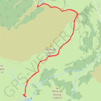 Itinéraire Lac d'Aygue Rouye, distance, dénivelé, altitude, carte, profil, trace GPS