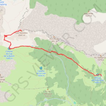 Itinéraire Les Tourelles, distance, dénivelé, altitude, carte, profil, trace GPS