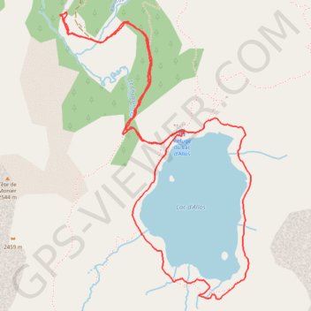 Itinéraire Le lac d'Allos, distance, dénivelé, altitude, carte, profil, trace GPS