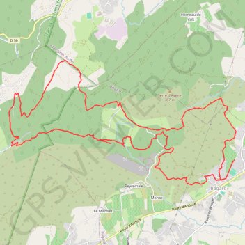 Itinéraire Autour de Blaties, distance, dénivelé, altitude, carte, profil, trace GPS