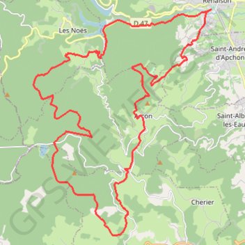Itinéraire Virée entre Côte Roannaise et Monts de la Madeleine - Renaison, distance, dénivelé, altitude, carte, profil, trace GPS