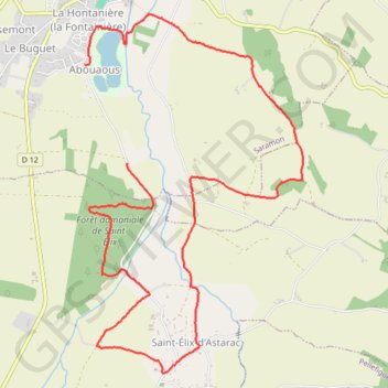 Itinéraire Balade à Saramon, Gers, distance, dénivelé, altitude, carte, profil, trace GPS