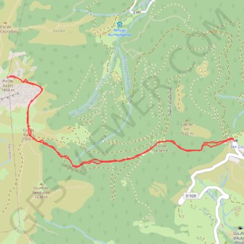 Itinéraire Le Pic de Bazès, distance, dénivelé, altitude, carte, profil, trace GPS