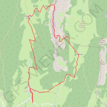 Itinéraire Roc des Bœufs, distance, dénivelé, altitude, carte, profil, trace GPS