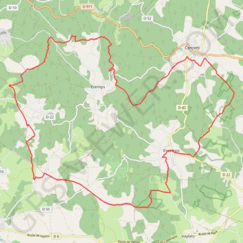 Itinéraire Circuit VTT au départ de Poudally, distance, dénivelé, altitude, carte, profil, trace GPS