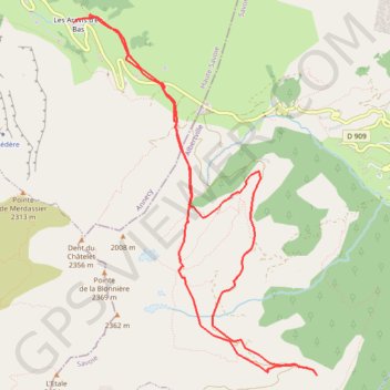 Itinéraire Chalet du Curé, la Frête, distance, dénivelé, altitude, carte, profil, trace GPS