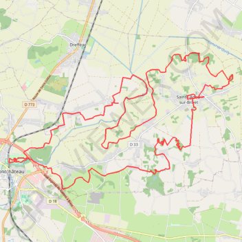 Itinéraire Rando Sainte Anne sur Brivet, distance, dénivelé, altitude, carte, profil, trace GPS