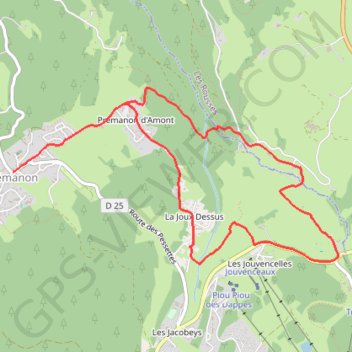 Itinéraire Tour des Cressonnières - Prémanon, distance, dénivelé, altitude, carte, profil, trace GPS