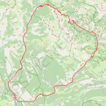 Itinéraire Le Col des Champs, distance, dénivelé, altitude, carte, profil, trace GPS