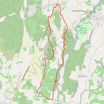 Itinéraire Les Chamblas au départ de Chamaret, distance, dénivelé, altitude, carte, profil, trace GPS