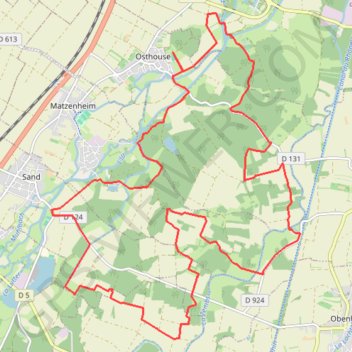 Itinéraire Les Berges de l'Ill, distance, dénivelé, altitude, carte, profil, trace GPS