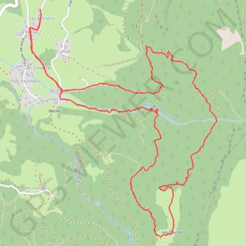Itinéraire Saint Off - Chalet des Tures, distance, dénivelé, altitude, carte, profil, trace GPS