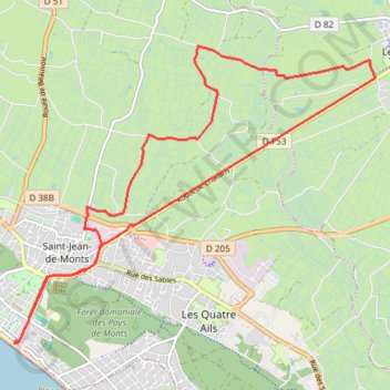Itinéraire Circuit du Marais, distance, dénivelé, altitude, carte, profil, trace GPS
