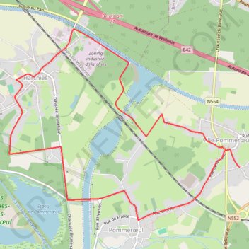 Itinéraire Jour 7 semaine 1 programme 10km - Exercice croisé, distance, dénivelé, altitude, carte, profil, trace GPS