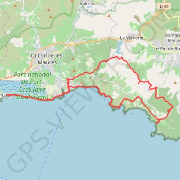 Itinéraire La Londe, distance, dénivelé, altitude, carte, profil, trace GPS