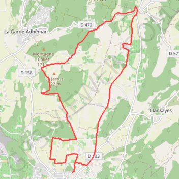 Itinéraire Autour des Bois des Fayettes, distance, dénivelé, altitude, carte, profil, trace GPS