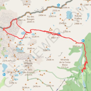 Itinéraire Mont Rouch, distance, dénivelé, altitude, carte, profil, trace GPS