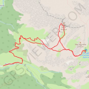 Itinéraire Bec Roux La souvagea, distance, dénivelé, altitude, carte, profil, trace GPS