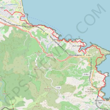 Itinéraire 2022-01-27 17-49-56, distance, dénivelé, altitude, carte, profil, trace GPS