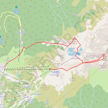 Itinéraire Grand eulier et Grand Van trace depuis Chamrousse, distance, dénivelé, altitude, carte, profil, trace GPS