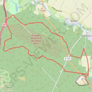 Itinéraire En forêt d'Ermenonville, distance, dénivelé, altitude, carte, profil, trace GPS