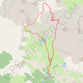 Itinéraire Llena del Bozo, distance, dénivelé, altitude, carte, profil, trace GPS