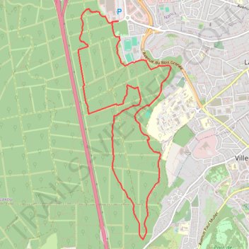 Itinéraire Sapinière 10 km, distance, dénivelé, altitude, carte, profil, trace GPS